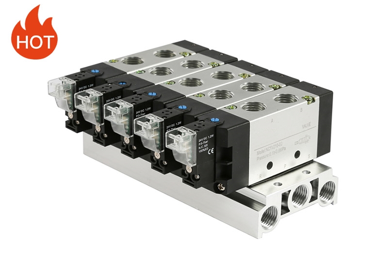 5V Series Pneumatic Solenoid Valve Manifold 