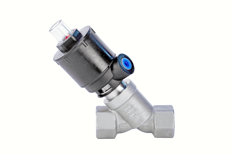 Pressure Operated Angle Seat Piston Valve  