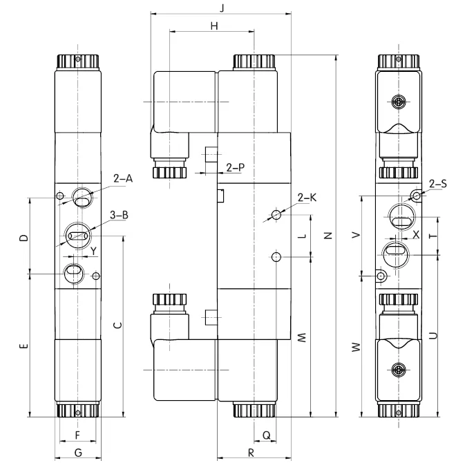 NC4V200 series pneumatic solenoid vale