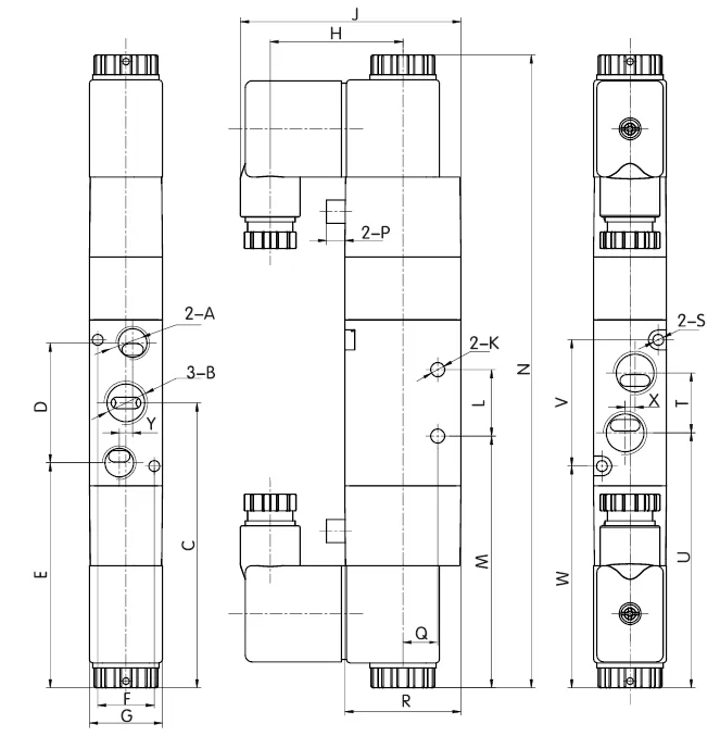 NC4V200 series pneumatic solenoid vale