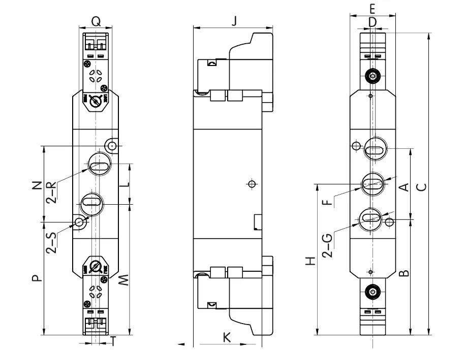 NC5V200 series pneumatic solenoid vale